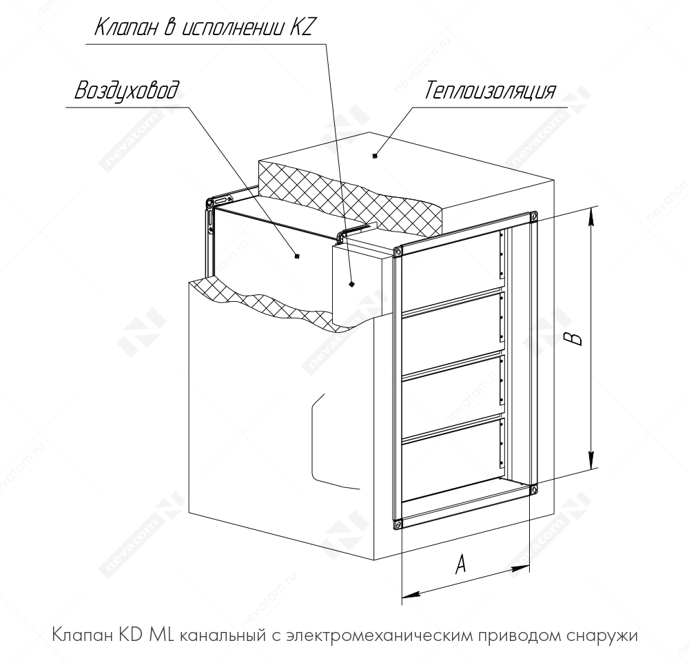 53_Клапан KD ML канальный с электромеханическим приводом снаружи.png